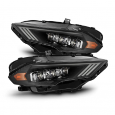 AlphaRex Nova-Series 2018-2023 Ford Mustang LED Projector Headlights Black
